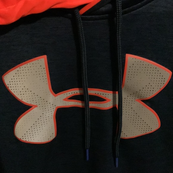 Under Armour Blue Reflective Hoodie Size:Medium - Picture 2 of 4